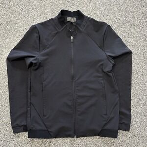 FLX Jacket Mens S Black Full Zip Active Bomber Casual Lightweight